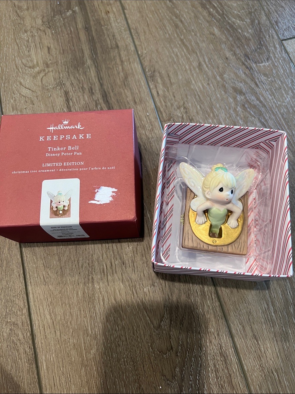 Hallmark Tinker Bell Ornament - Green, Gold & Cream